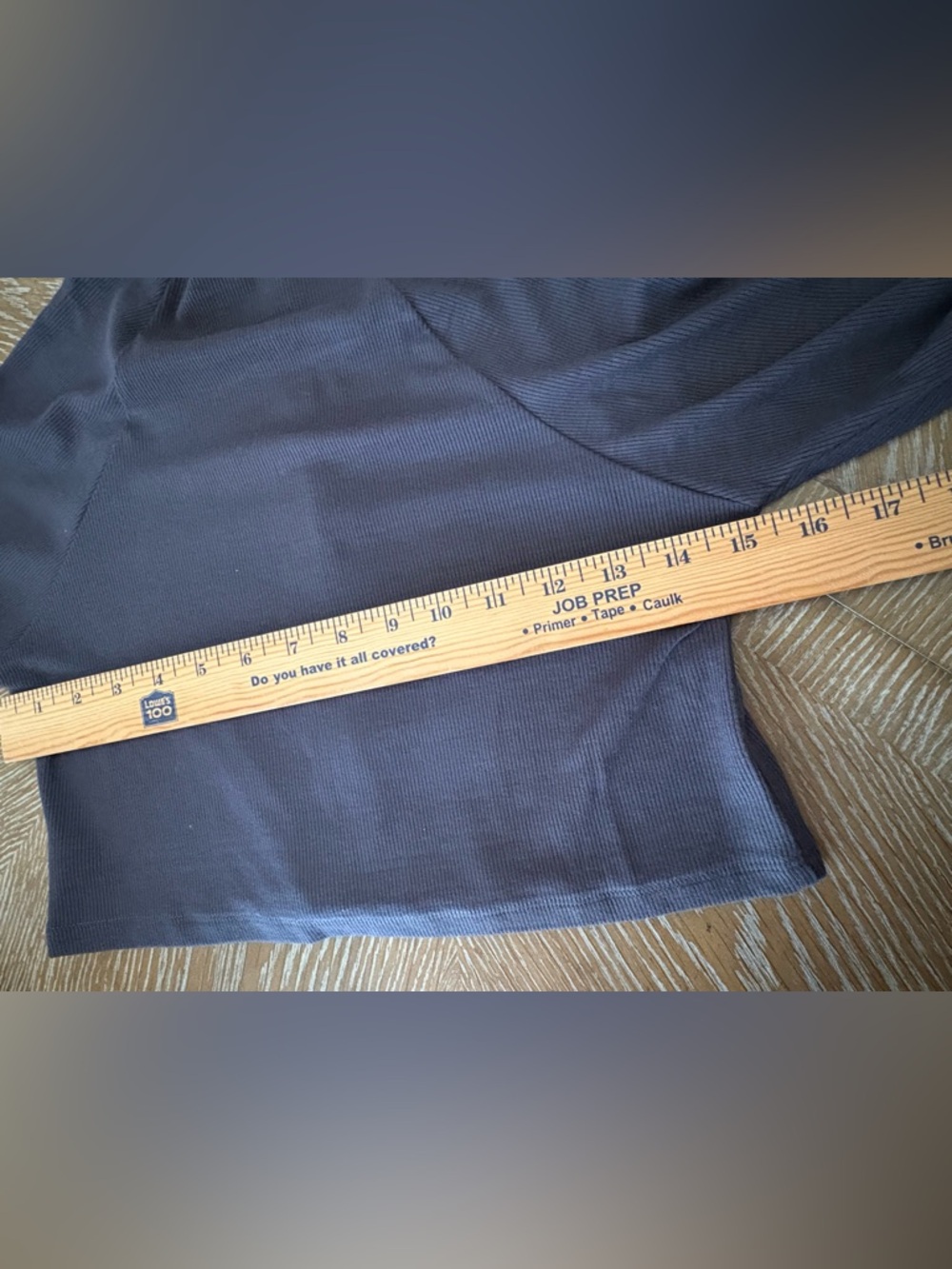 JOAH BROWN Crop Zip Long Sleeve Size M/L Grayish/Blue Color - Picture 6 of 8